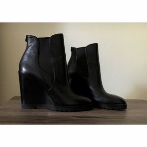 Michael Kors Leather wedge ankle boots
